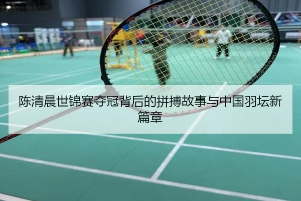 陈清晨世锦赛夺冠背后的拼搏故事与中国羽坛新篇章