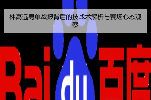 林高远男单战报背后的技战术解析与赛场心态观察